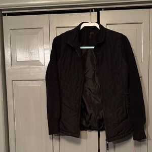 Maurices Black Quilted Jacket